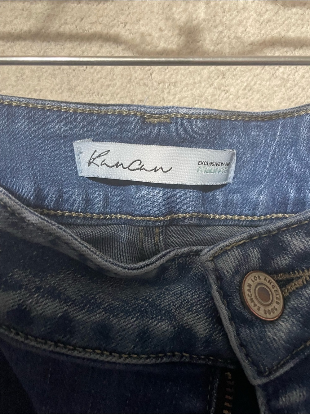 KanCan Mid-Blue Washed Jeans - Picture 3 of 4